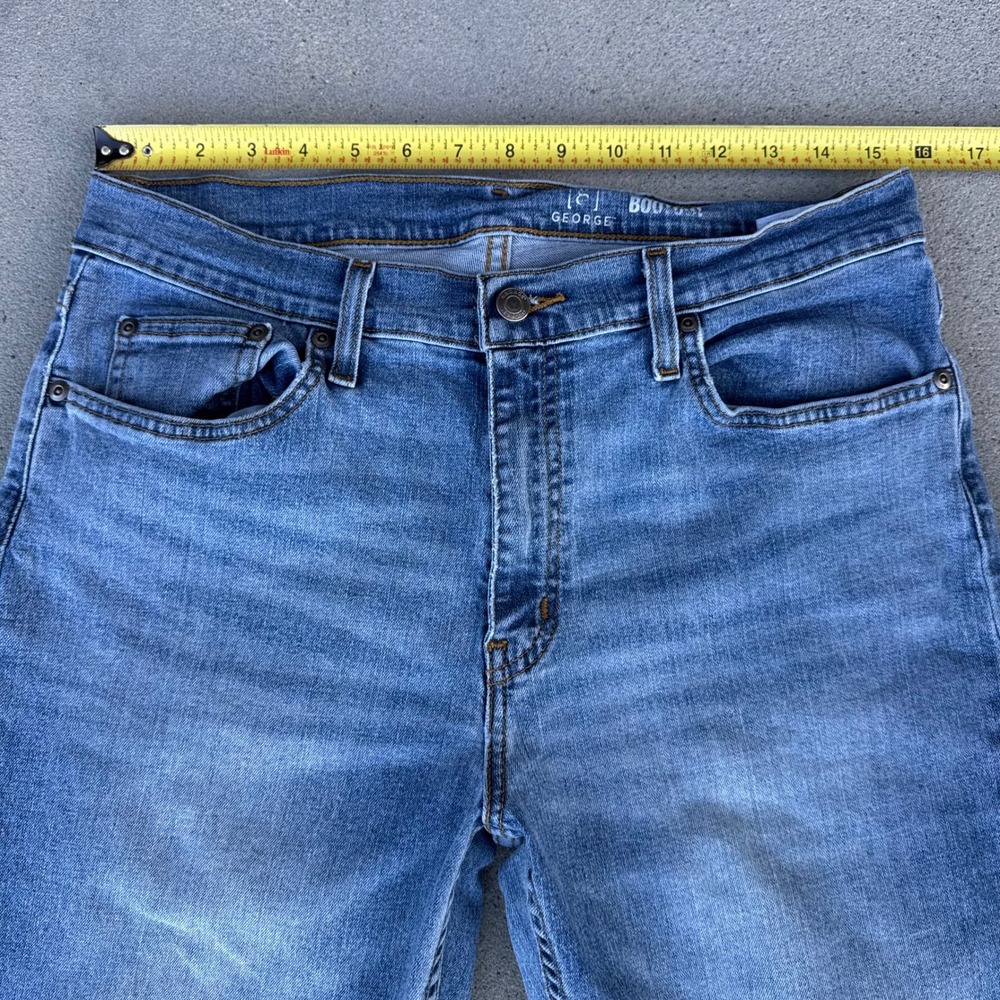 George Mens Bootcut Jeans Medium Wash Denim 32x30 - Picture 6 of 9